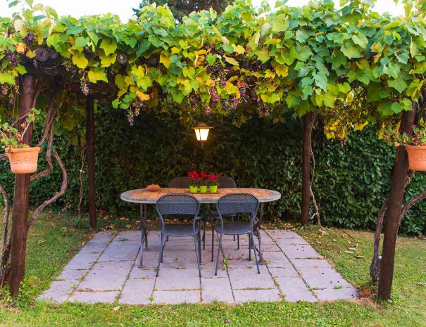 soggiorno gazebo con luce